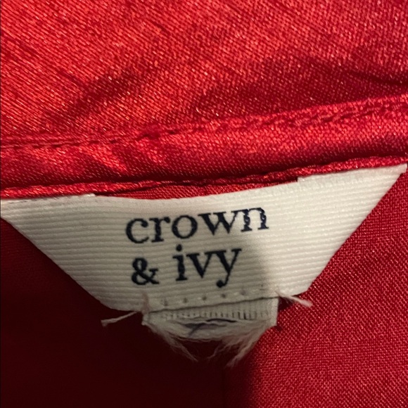 Crown & Ivy Red Blouse - Picture 2 of 6